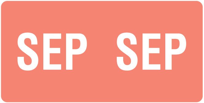 Smead ETS Match SMMK Series Month Code Sheet Labels - September - Pink