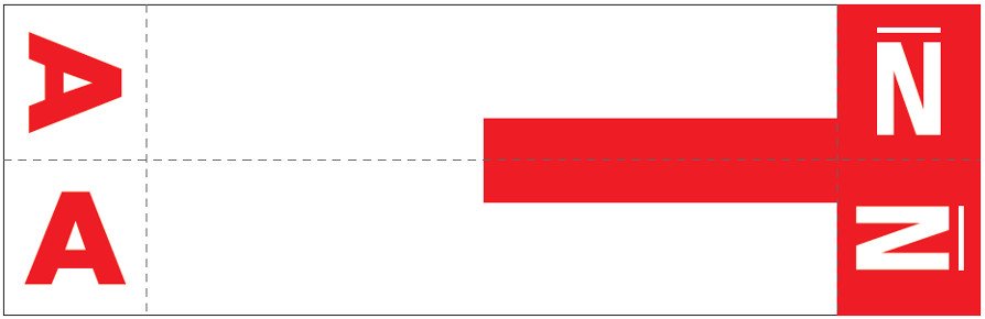Smead NCC Match SNCC Series Alpha Sheet Labels - Letter A & N - Red