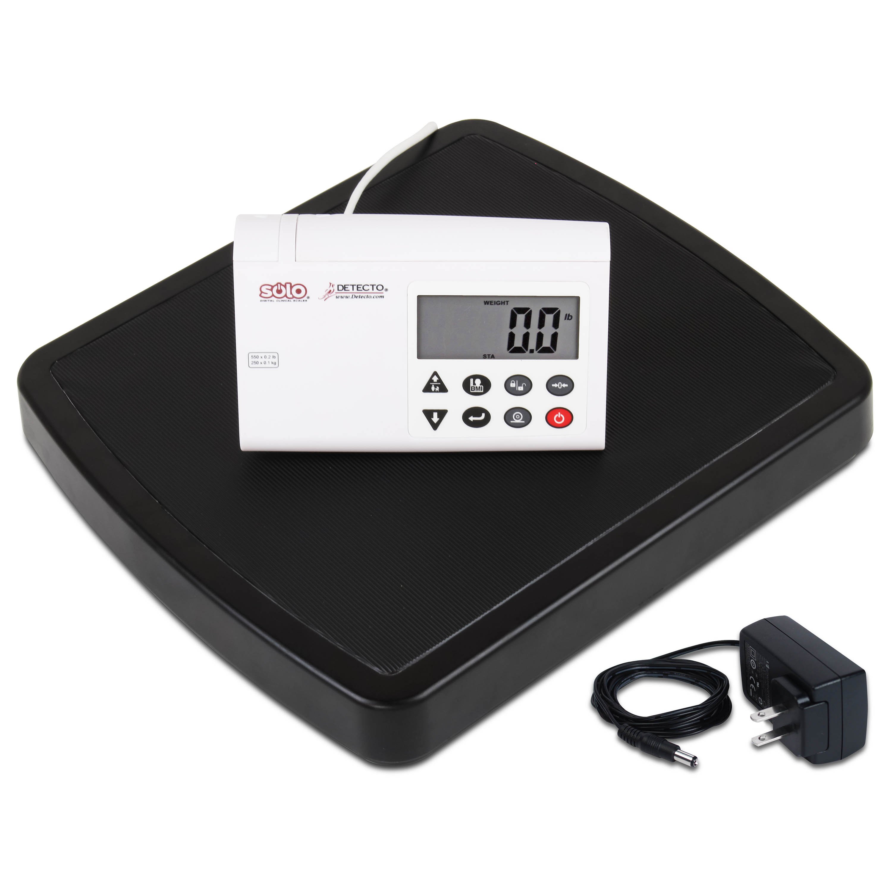 SOLO-RI Low-Profile Digital Scale with Remote Indicator and AC Adapter