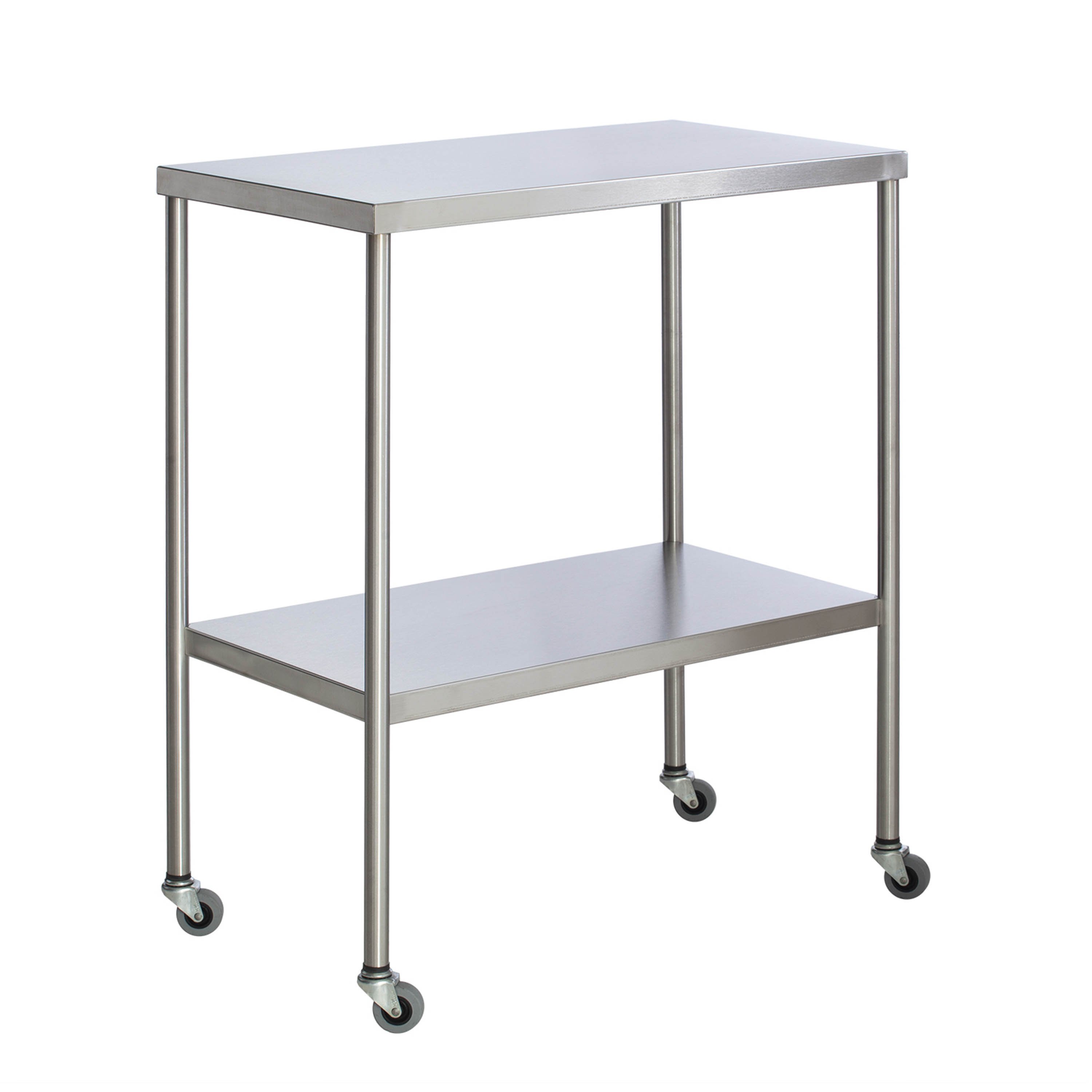 Stainless Steel Instrument Table with Shelf, 18