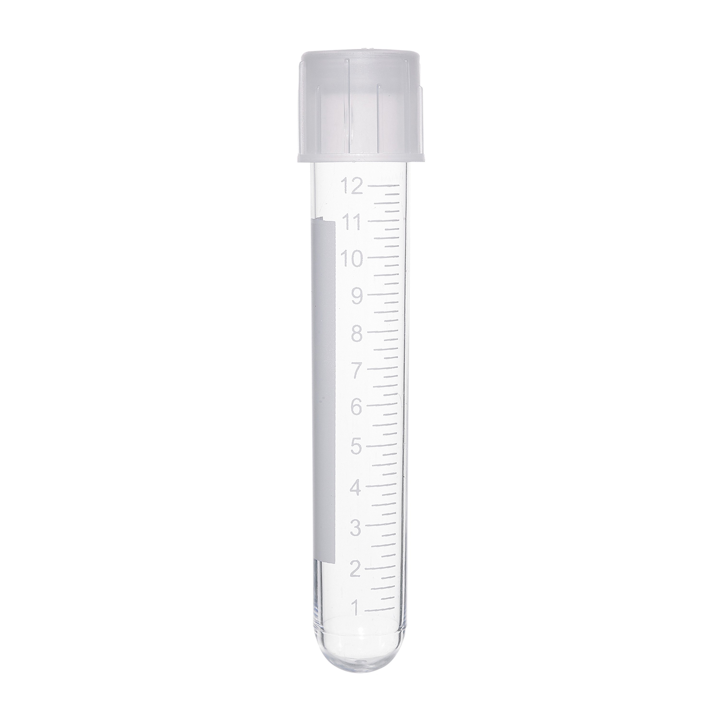 14 mL Polystyrene Culture Tube with Low Density Polyethylene Cap, Graduated - 1 Sterile Peel (Case of 500)