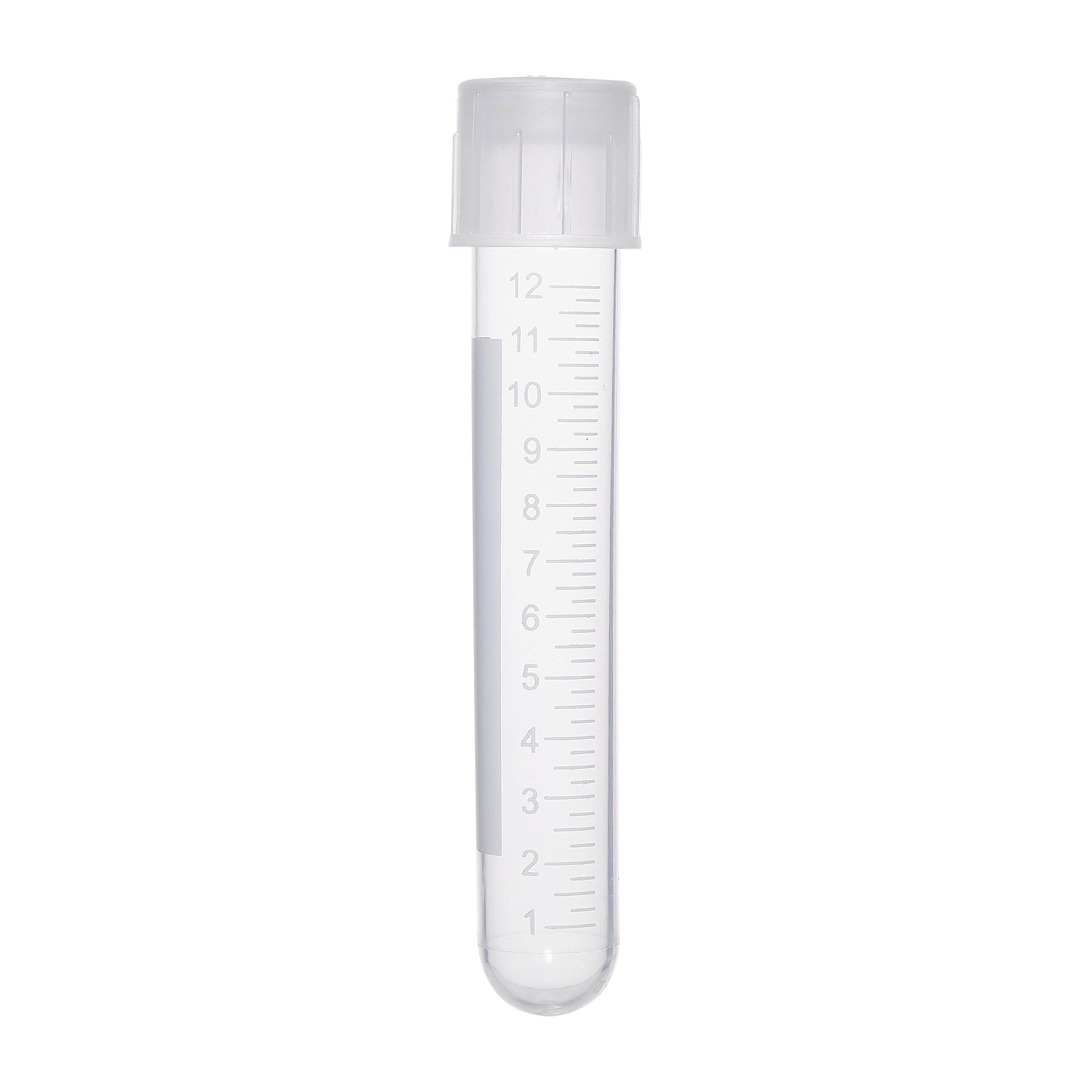 14 mL Polypropylene Culture Tube with Low Density Polyethylene Cap, Graduated - 1 Sterile Peel (Case of 500)