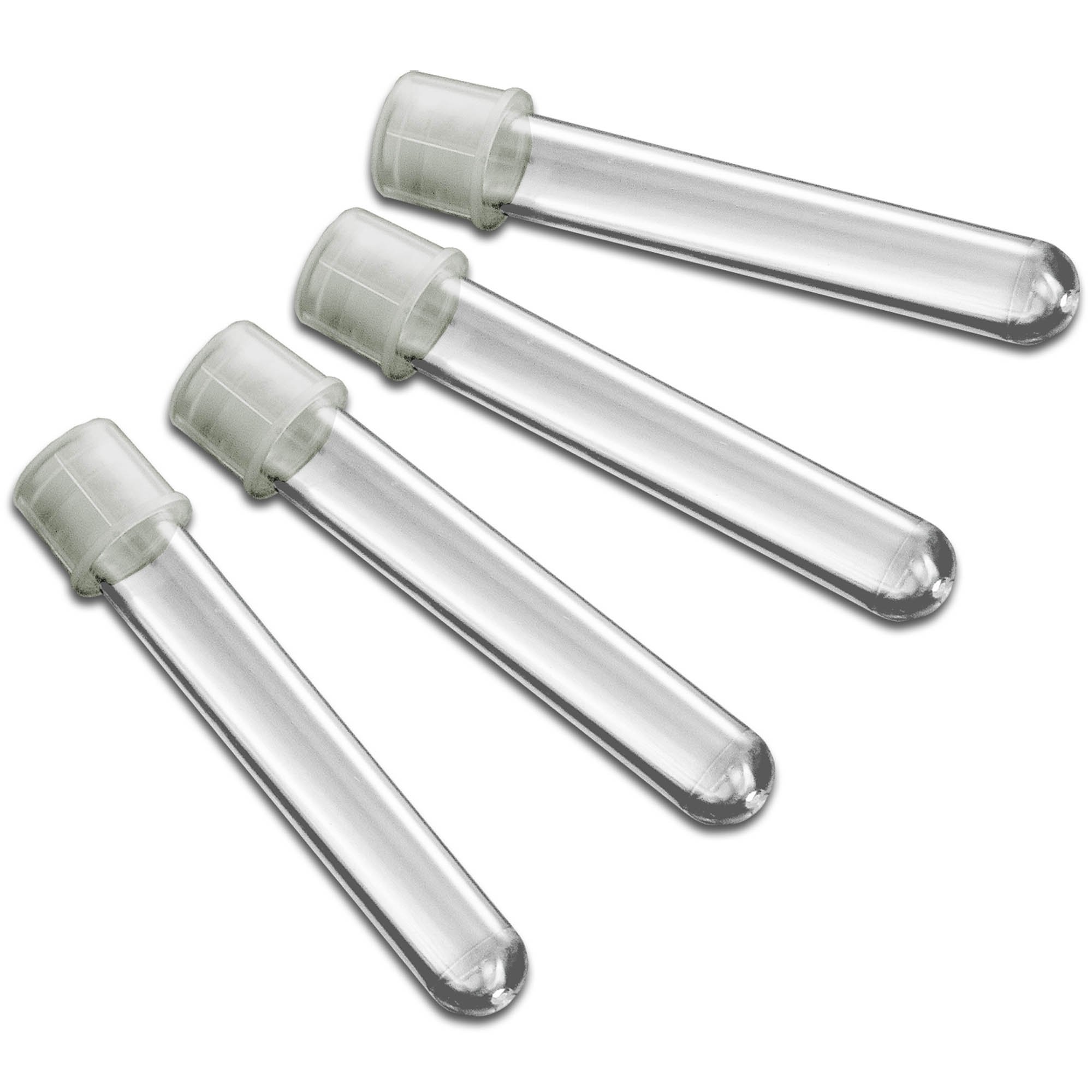 12mm x 75mm FlowTubes with Dual Position Standard Cap - Sterile - Pack of 500 (20 Bags of 25/Bag)