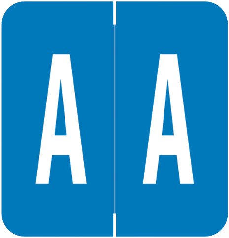 VRE GBS 8850 Match VRAM Series Alpha Roll Labels - Letter A - Royal Blue