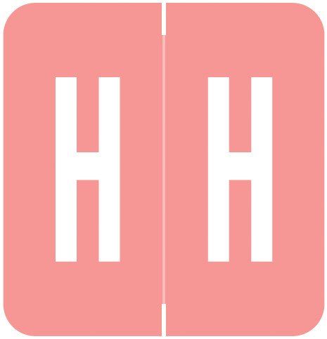 VRE GBS 8850 Match VRAM Series Alpha Roll Labels - Letter H - Pink