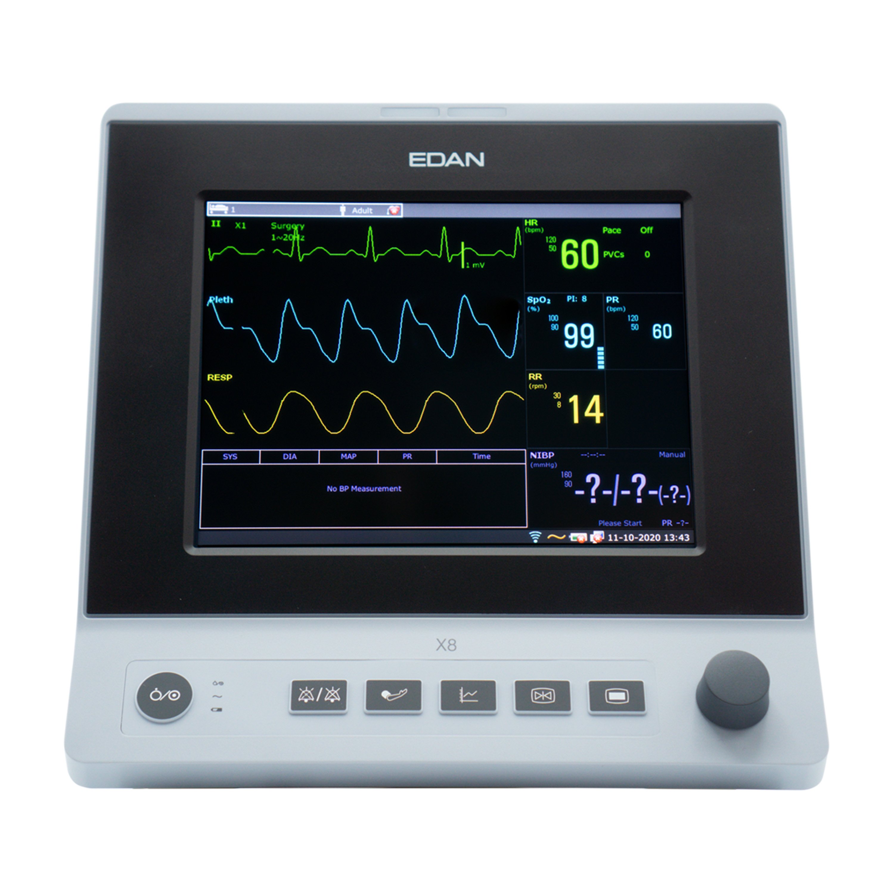 EdanUSA X8 Patient Monitor with 8