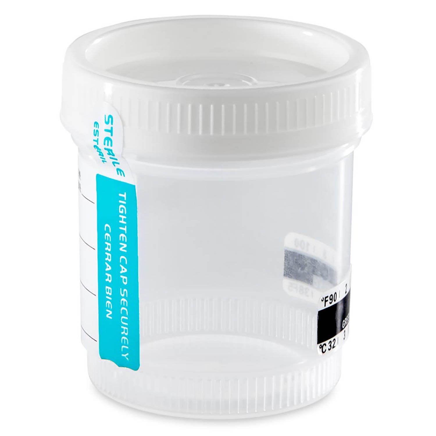 90mL Tite-Rite Urine Collection Container with Screw Cap and