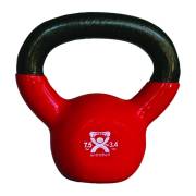 CanDo® Vinyl-Coated Cast-Iron Kettlebell - 7.50 lbs, Red (Per Each)