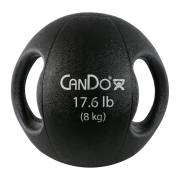 CanDo® Molded Dual Handle Medicine Ball - 17.60 lbs, Black (Per Each)