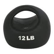 CanDo® One Handle Medicine Ball - 12 lbs, Black (Per Each)