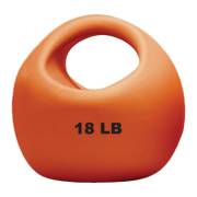 CanDo® One Handle Medicine Ball - 18 lbs, Gold (Per Each)