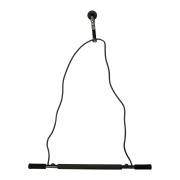 CanDo® Tubing with Overdoor Pull-Down Bar Exerciser - X-Heavy, Black (Per Each)