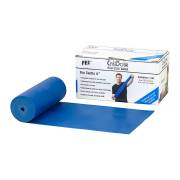 CanDo® Preferred Colors® Latex Low Powder Exercise Band, 6-Yard Roll with Dispenser Box - Heavy Resistance, Blue (Per Each)