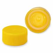 Screw Caps with O-Ring for Microtubes - Yellow