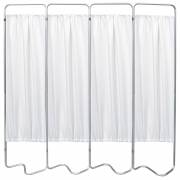 Beamatic 4 Section Folding Privacy Screen - White Vinyl Screen Panel