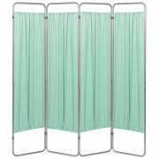 Economy 4 Section Folding Privacy Screen - Green Vinyl Screen Panel