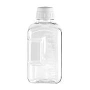 PETG Square Storage Bottle, Double Bag Small Packaging - 2000 mL (Case of 12)
