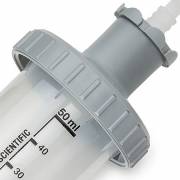 Adapter for 50mL RV-Pette PRO Dispenser Syringe Tips, Gray