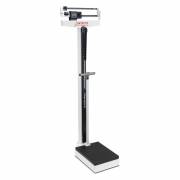 Mechanical Eye-Level Scale - White - Lb Display - Capacity 450 lb - With Height Rod and Handpost