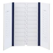 20-Place Cardboard Microscope Slide Mailer - Blue (Per Each)
