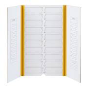 20-Place Cardboard Microscope Slide Mailer - Yellow (Per Each)