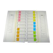 20-Place Cardboard Microscope Slide Mailer - White (Per Each)
