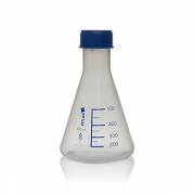 BrandTech Erlenmeyer Flasks (PP) with Screw Caps (PP) - 500mL (Pack of 6)