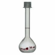 BrandTech Class B PMP Volumetric Flask with Polypropylene Screw Cap - 50mL (Pack of 2)