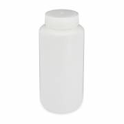 Diamond® RealSeal™ Wide Mouth, Round, HDPE Bottle with PP Cap - 1000 mL (Pack of 6)