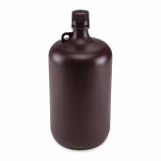Diamond® RealSeal™ Large Format Narrow Mouth, Amber PP Bottle with PP Cap - 4 Liter (Per Each)