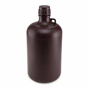 Diamond® RealSeal™ Large Format Narrow Mouth, Amber PP Bottle with PP Cap - 8 Liter (Per Each)