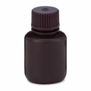 Diamond® RealSeal™ Narrow Mouth, Boston Round, Amber HDPE Bottle with PP Cap - 30 mL (Pack of 12)