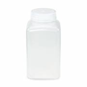 Diamond® RealSeal™ Wide Mouth, Square, PP Bottle with PP Cap - 1000 mL (Pack of 6)