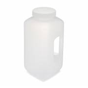 Diamond® RealSeal™ Large Format Wide Mouth with Handle, Square, PP Bottle with PP Cap - 4 Liter (Per Each)