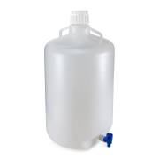 Diamond® RealSeal™ PP Round Carboy with Handles and Spigot, Autoclavable - 50 Liter (Per Each)
