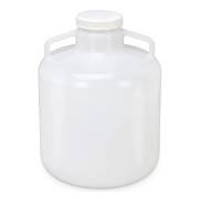 Diamond® RealSeal™ Wide Mouth, LDPE Round Carboy with Handles - 15 Liter (Per Each)