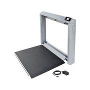 DETECTO Wall Mount Fold-Down Platform Digital Wheelchair Scale with AC Adapter