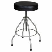 Blickman Stainless Steel Stool Recessed Seat with Pad & Rubber Tips