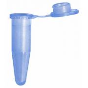 BRAND 1.5mL Non-Sterile Disposable Microcentrifuge Tubes with Lids - Blue