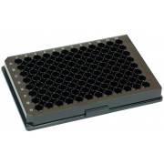 BRANDplates pureGrade PS Non-Treated Non-Sterile Surface 96-Well Plate - Black, F-Bottom