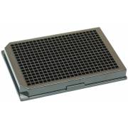 BRANDplates pureGrade PS Non-Treated Non-Sterile Surface 384-Well Plate - Black, Transparent F-Bottom