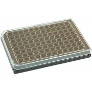 BRANDplates pureGrade S Non-Treated Sterile Surface 96-Well Plate - Black, Transparent F-Bottom