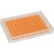BRANDplates cellGrade Treated Sterile Surface 96-Well Plate - Transparent, V-Bottom