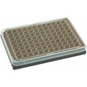 BRANDplates cellGrade Treated Sterile Surface 96-Well Plate - Black, Transparent F-Bottom