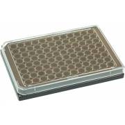 BRANDplates cellGrade Plus Treated Sterile Surface 96-Well Plate - Black, Transparent F-Bottom