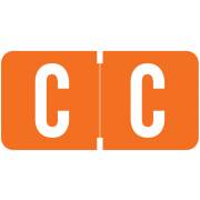 Tab Products 1278 Match Alpha Roll Labels - Letter C - Dark Orange Label