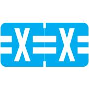 Tab Products 1278 Match Alpha Roll Labels - Letter X - Blue Label