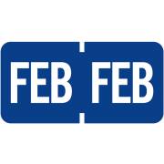 Tab Products 1279 Match A1279 Series Month Code Roll Labels - February - Dark Blue