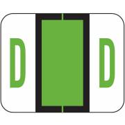 Tab Products 1283 Match Alpha Roll Labels - Letter D - Light Green