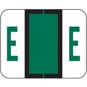 Tab Products 1283 Match Alpha Roll Labels - Letter E - Dark Green